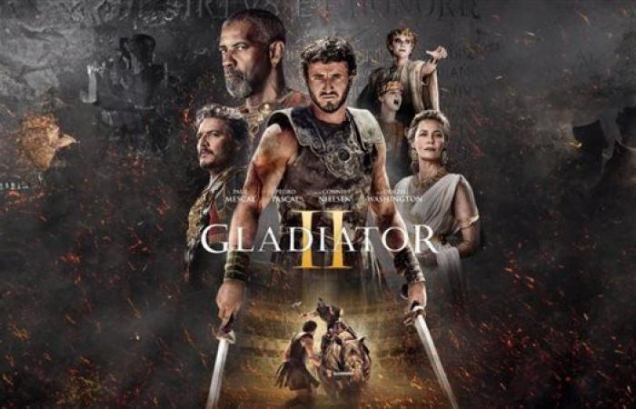 رياضة : فيلم Gladiator 2 يتخطى المليون جنيه في مصر