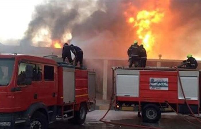 رياضة : بعد حادث خط الغاز.. تفاصيل حريق مصنع القطن بالعكرشة في الخانكة