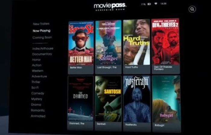 رياضة : MoviePass تطلق تطبيقًا مبتكرًا لمقاطع الأفلام الدعائية في عالم الواقع الافتراضي