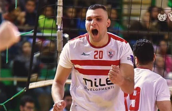 رياضة : دولا الزمالك أفضل لاعب فى نهائى البطولة العربية للطائرة